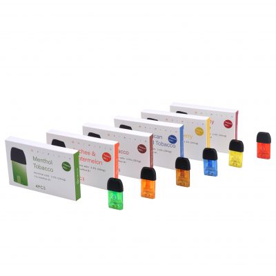 Colourful Vape Liquid Disposable Cartridges menthol, lychee & watermelon, pure tobacco, american mixed tobacco, kiwi & strawberry and gummy candy vape refills available at vape shop Auckland