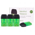 Menthol Tobacco Disposable Cartridges for KiwiPod N1 vape refills at vape shop Auckland and online vape deliveries