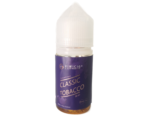 purple 30ml classic tobacco e-liquid bottle